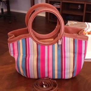 Fossil Multicolor Canvas Clutch/Crossbody